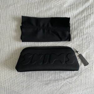 SKIMS large black waist trainer with pouch